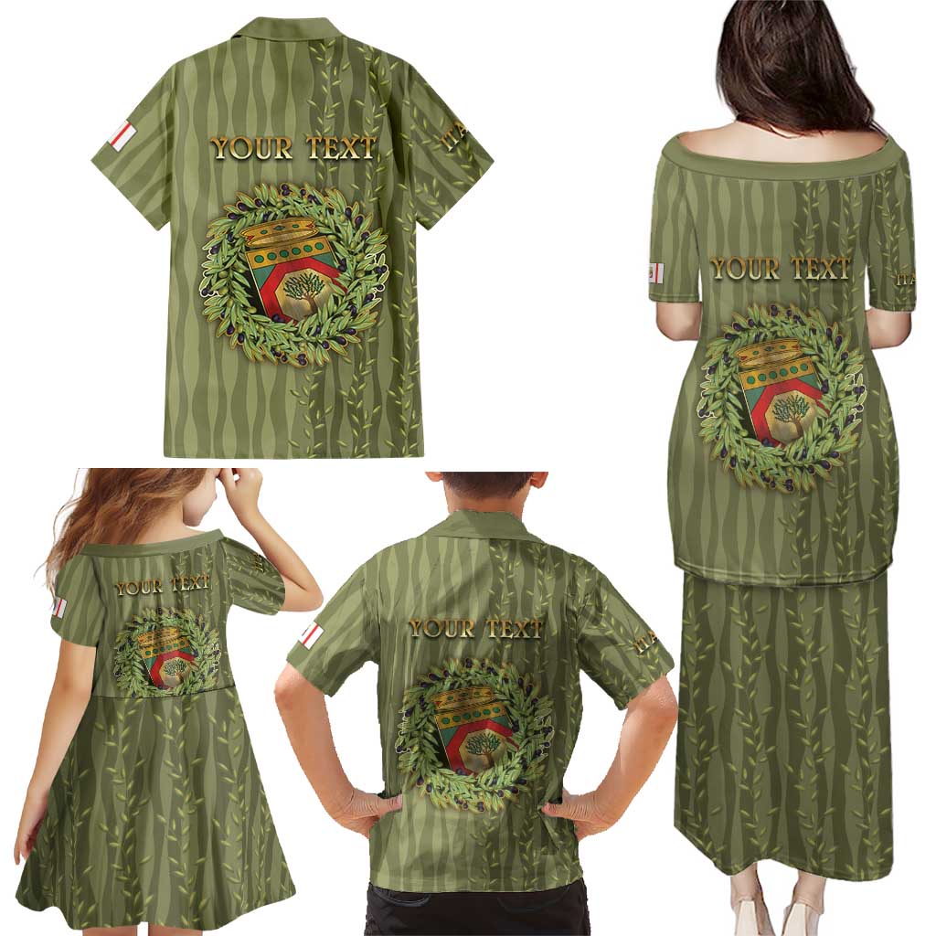 Personalized Italy Apulia Family Matching Puletasi and Hawaiian Shirt Olive Garden Classic Style