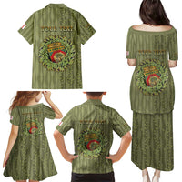 Personalized Italy Apulia Family Matching Puletasi and Hawaiian Shirt Olive Garden Classic Style