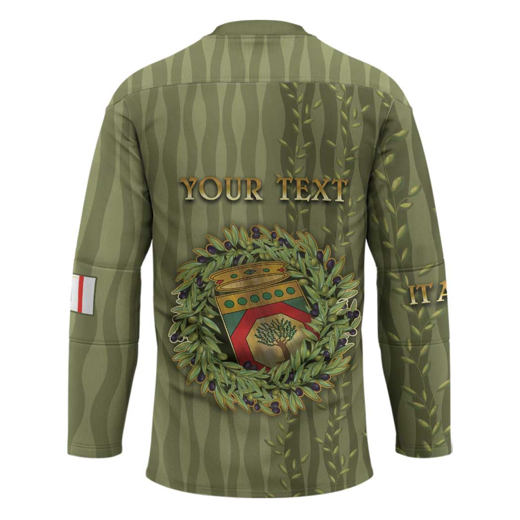 Personalized Italy Apulia Hockey Jersey Olive Garden Classic Style