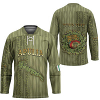 Personalized Italy Apulia Hockey Jersey Olive Garden Classic Style