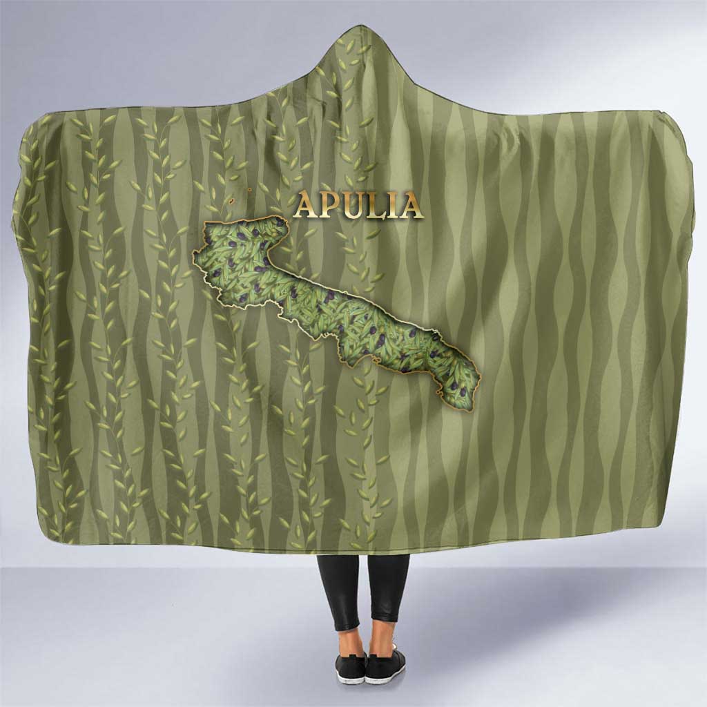 Italy Apulia Hooded Blanket Olive Garden Classic Style