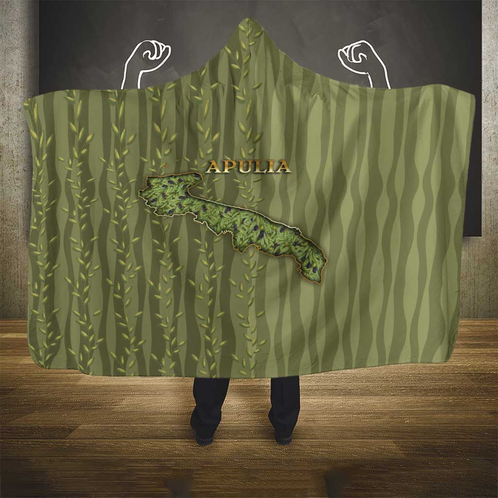 Italy Apulia Hooded Blanket Olive Garden Classic Style