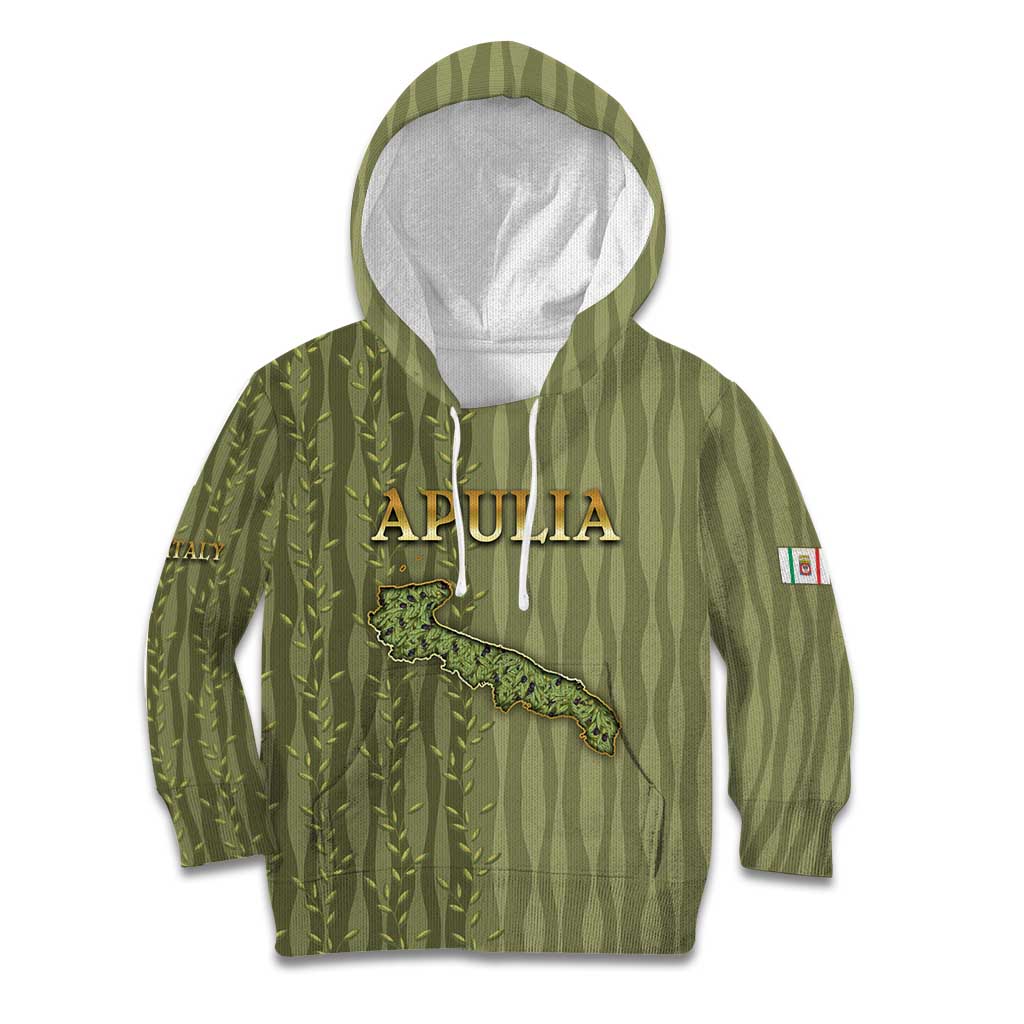 Personalized Italy Apulia Kid Hoodie Olive Garden Classic Style