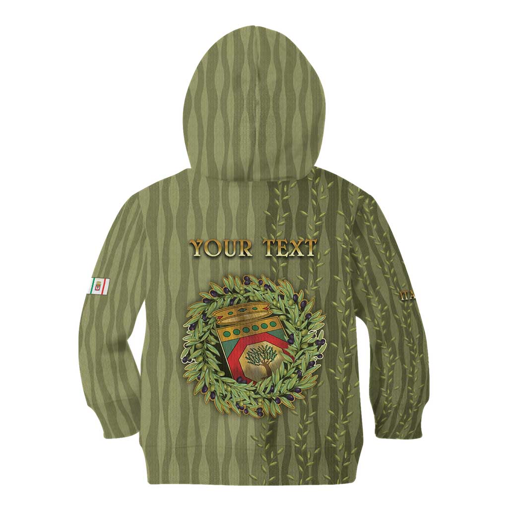 Personalized Italy Apulia Kid Hoodie Olive Garden Classic Style