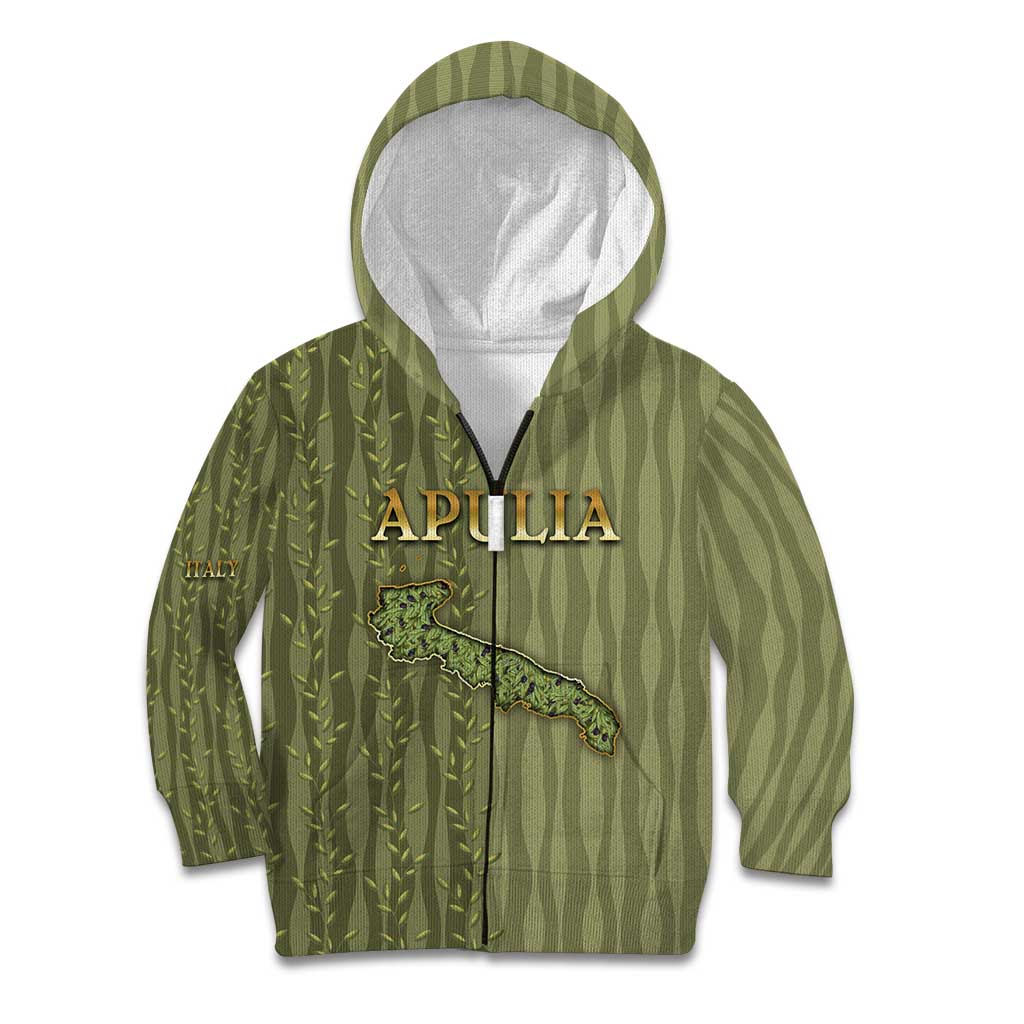 Personalized Italy Apulia Kid Hoodie Olive Garden Classic Style