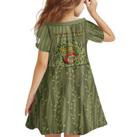 Personalized Italy Apulia Kid Short Sleeve Dress Olive Garden Classic Style