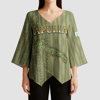 Personalized Italy Apulia Kimono Sleeve Blouse Olive Garden Classic Style