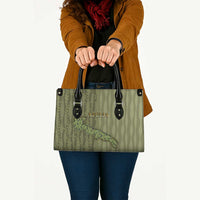 Italy Apulia Leather Bag Olive Garden Classic Style