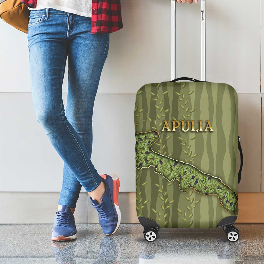Italy Apulia Luggage Cover Olive Garden Classic Style
