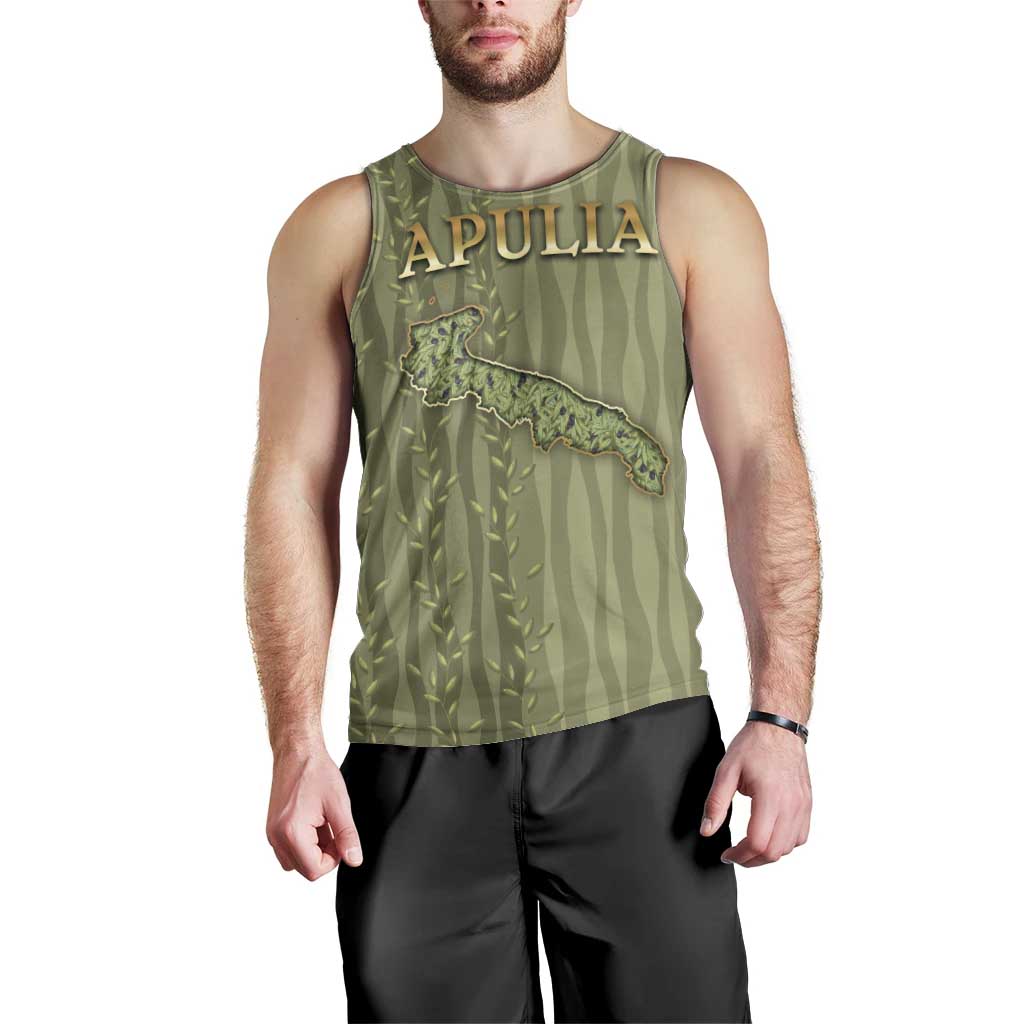 Personalized Italy Apulia Men Tank Top Olive Garden Classic Style