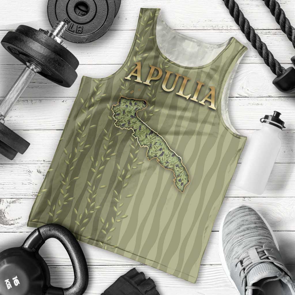 Personalized Italy Apulia Men Tank Top Olive Garden Classic Style
