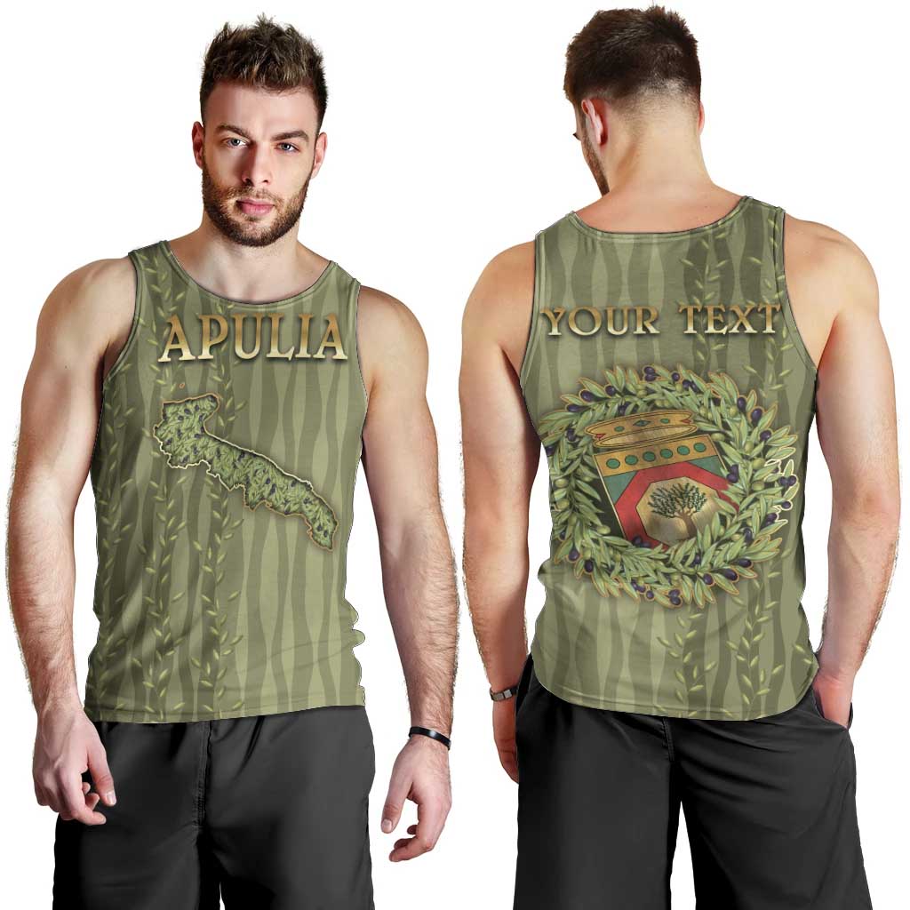 Personalized Italy Apulia Men Tank Top Olive Garden Classic Style