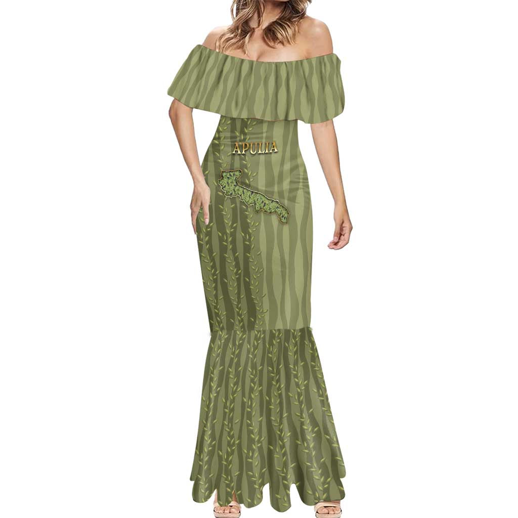 Personalized Italy Apulia Mermaid Dress Olive Garden Classic Style