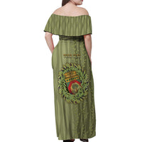 Personalized Italy Apulia Off Shoulder Maxi Dress Olive Garden Classic Style