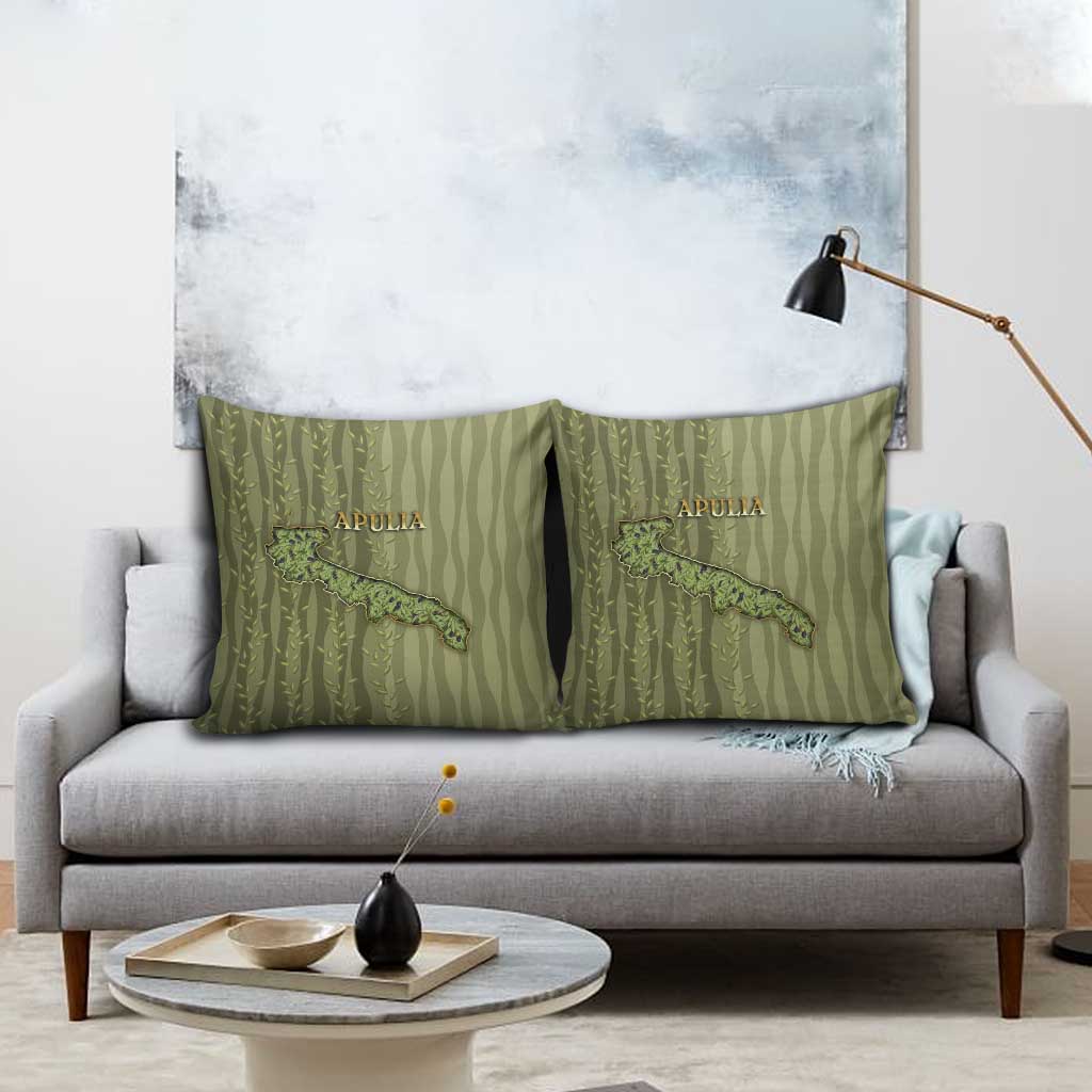 Italy Apulia Pillow Cover Olive Garden Classic Style