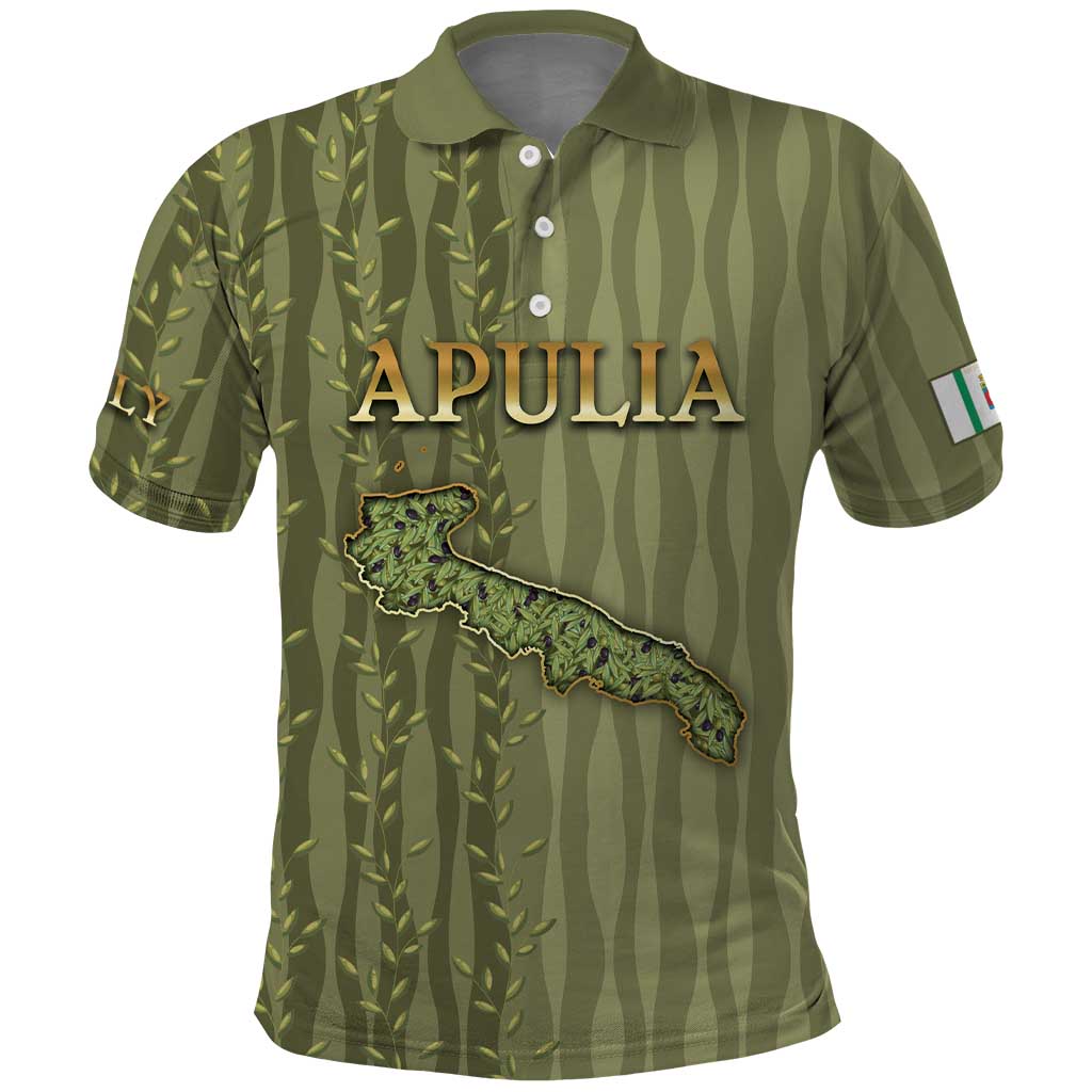 Personalized Italy Apulia Polo Shirt Olive Garden Classic Style