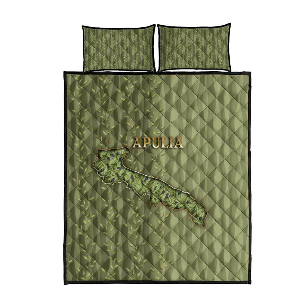 Italy Apulia Quilt Bed Set Olive Garden Classic Style