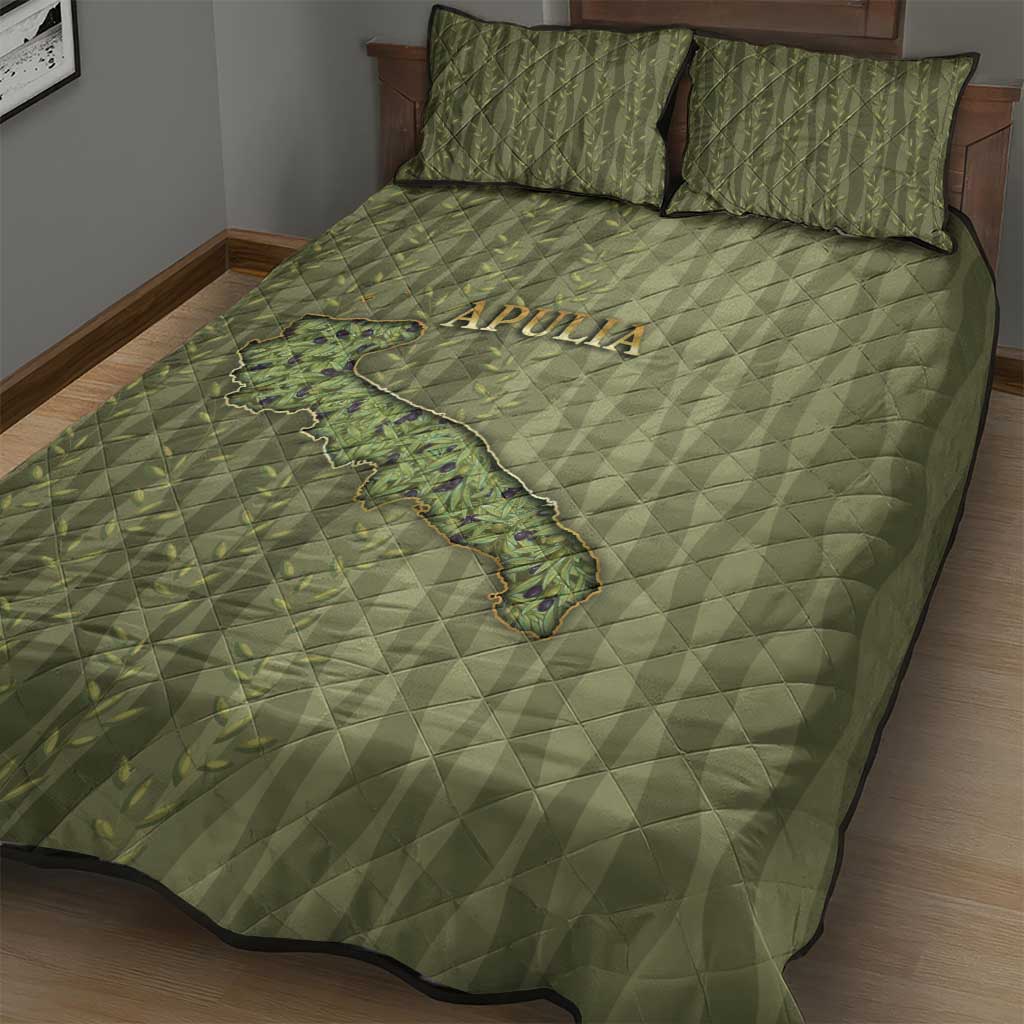 Italy Apulia Quilt Bed Set Olive Garden Classic Style