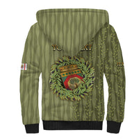 Personalized Italy Apulia Sherpa Hoodie Olive Garden Classic Style