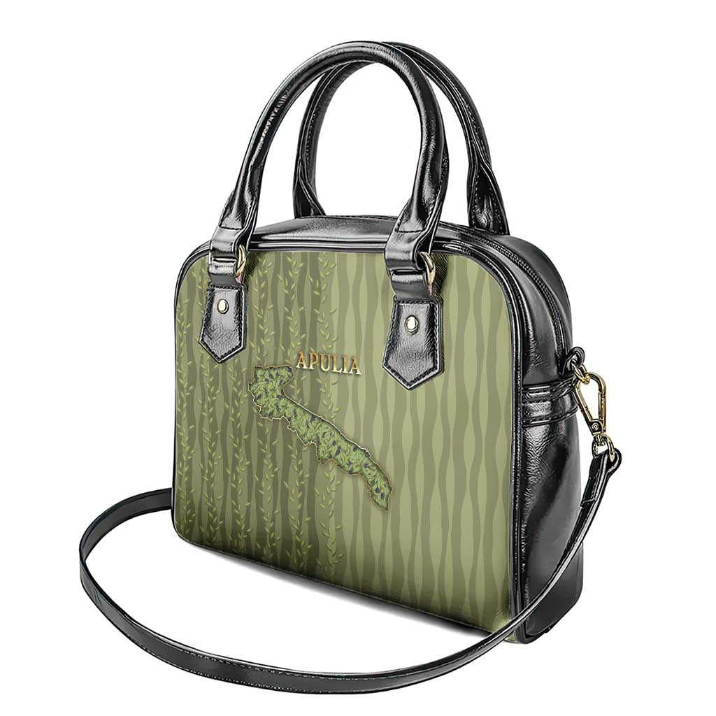 Italy Apulia Shoulder Handbag Olive Garden Classic Style