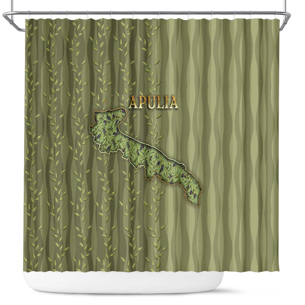 Italy Apulia Shower Curtain Olive Garden Classic Style