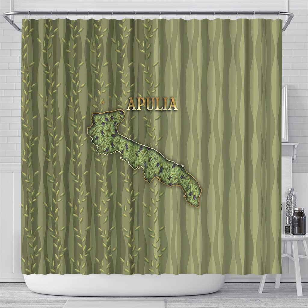 Italy Apulia Shower Curtain Olive Garden Classic Style