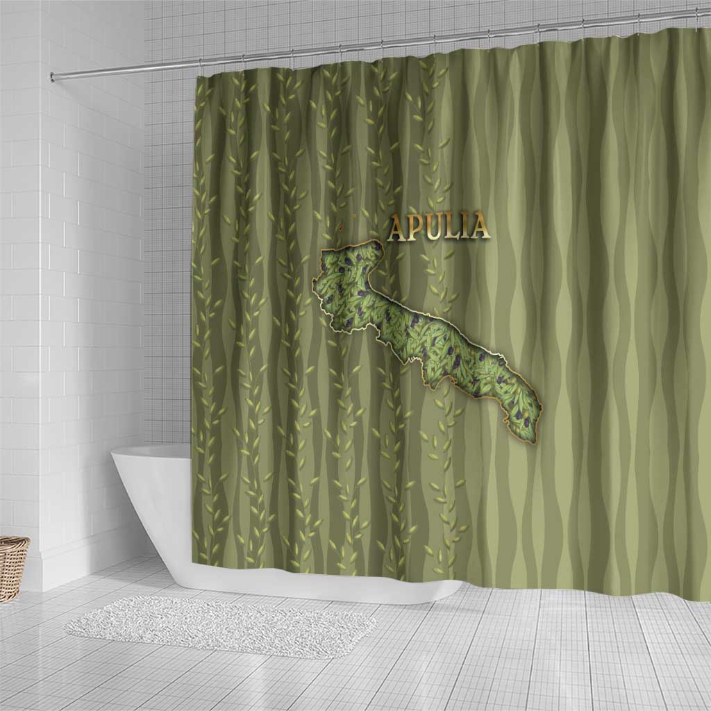 Italy Apulia Shower Curtain Olive Garden Classic Style