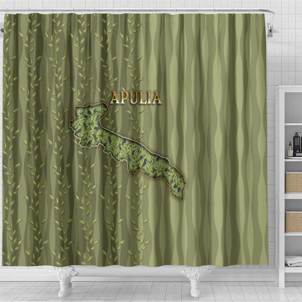 Italy Apulia Shower Curtain Olive Garden Classic Style