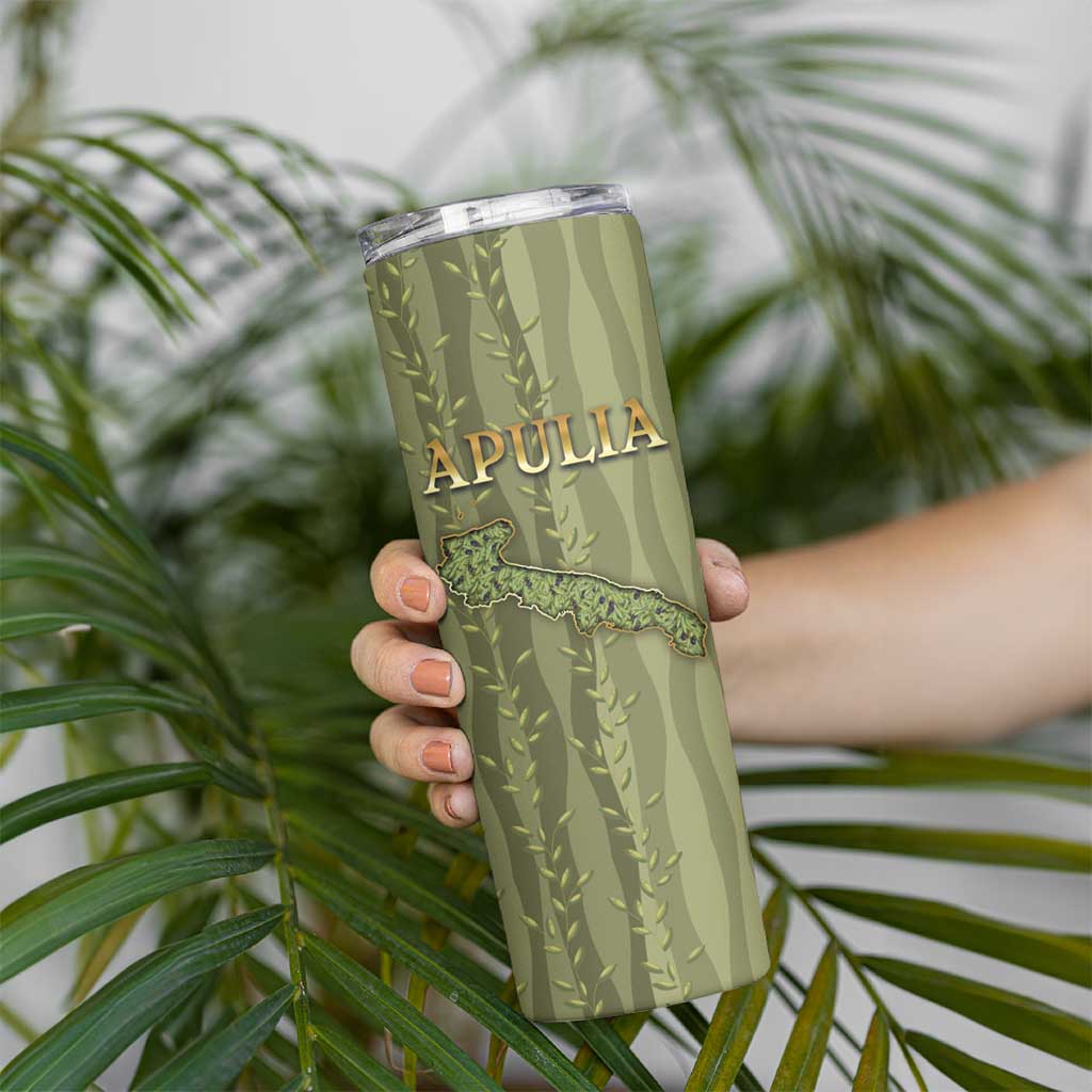 Personalized Italy Apulia Skinny Tumbler Olive Garden Classic Style