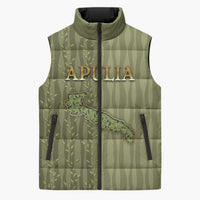 Personalized Italy Apulia Sleeveless Puffer Jacket Olive Garden Classic Style