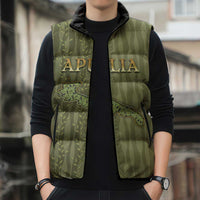 Personalized Italy Apulia Sleeveless Puffer Jacket Olive Garden Classic Style