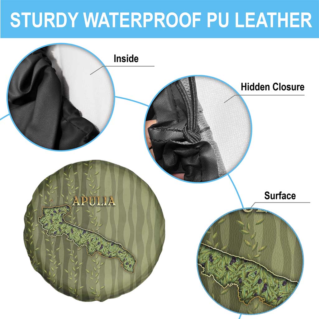 Italy Apulia Spare Tire Cover Olive Garden Classic Style