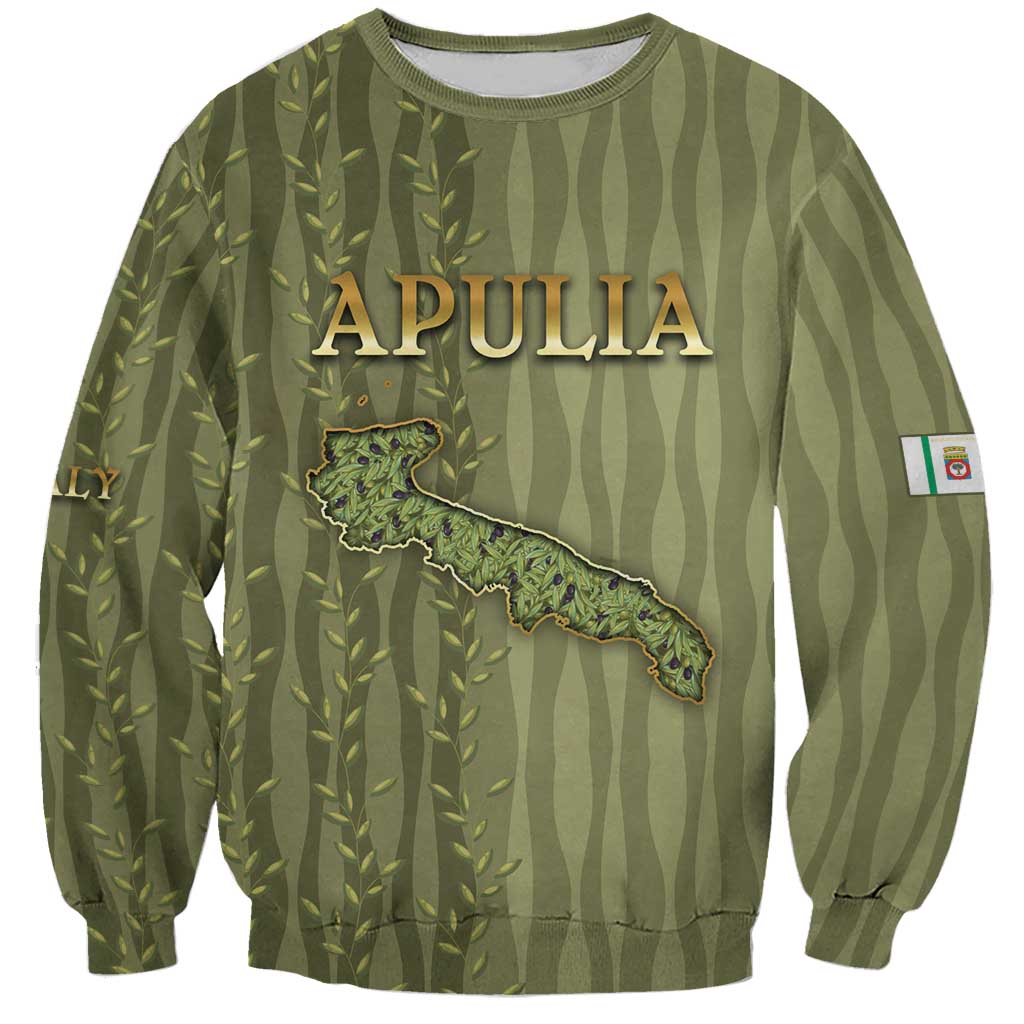 Personalized Italy Apulia Sweatshirt Olive Garden Classic Style