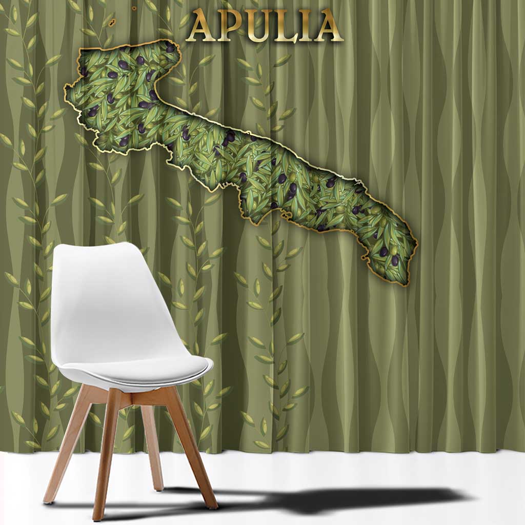 Italy Apulia Window Curtain Olive Garden Classic Style