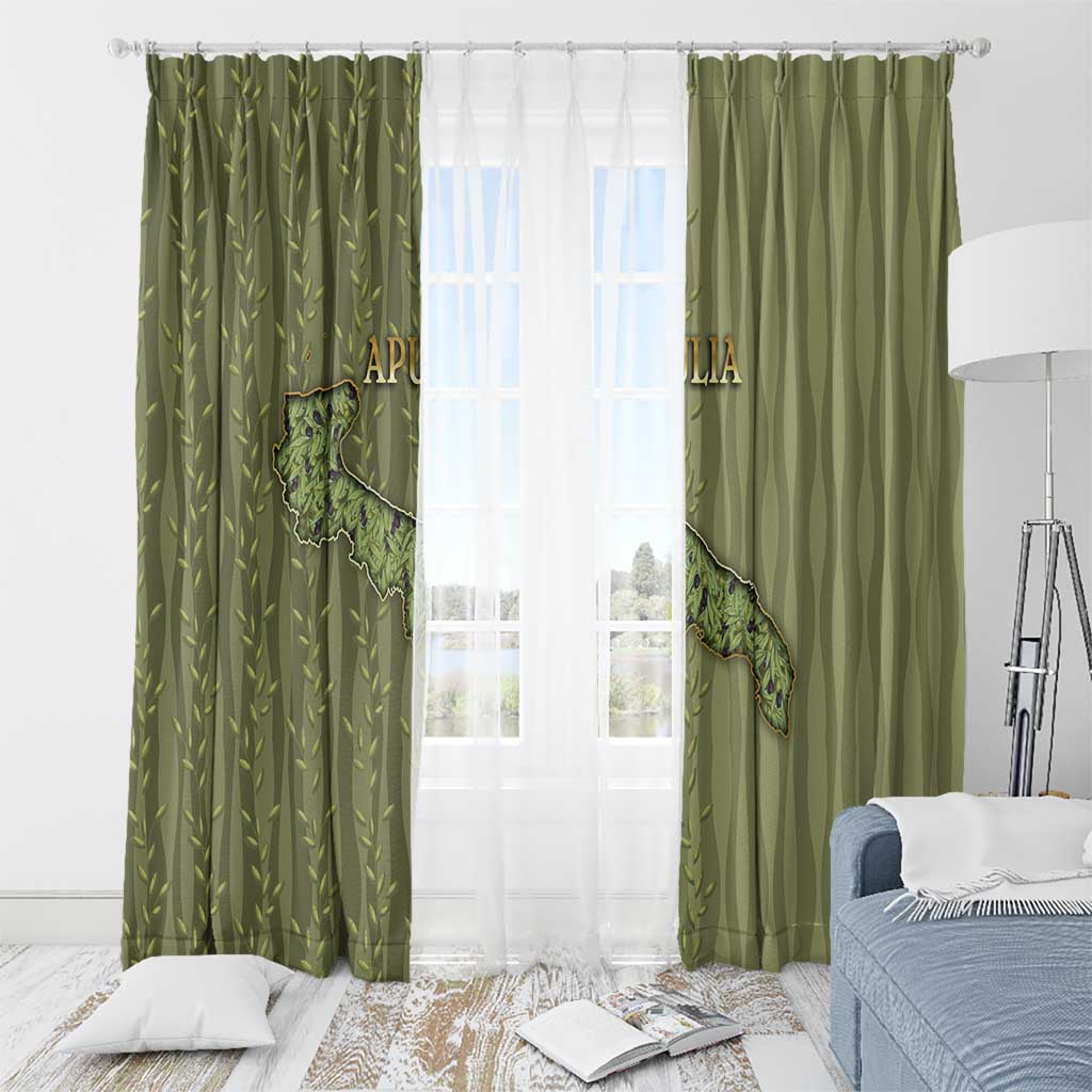 Italy Apulia Window Curtain Olive Garden Classic Style