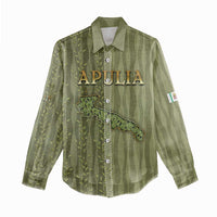Personalized Italy Apulia Women Casual Shirt Olive Garden Classic Style