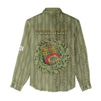 Personalized Italy Apulia Women Casual Shirt Olive Garden Classic Style