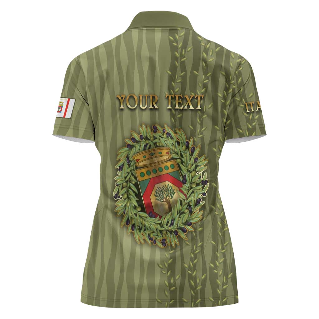 Personalized Italy Apulia Women Polo Shirt Olive Garden Classic Style