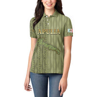 Personalized Italy Apulia Women Polo Shirt Olive Garden Classic Style