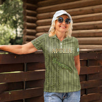 Personalized Italy Apulia Women Polo Shirt Olive Garden Classic Style