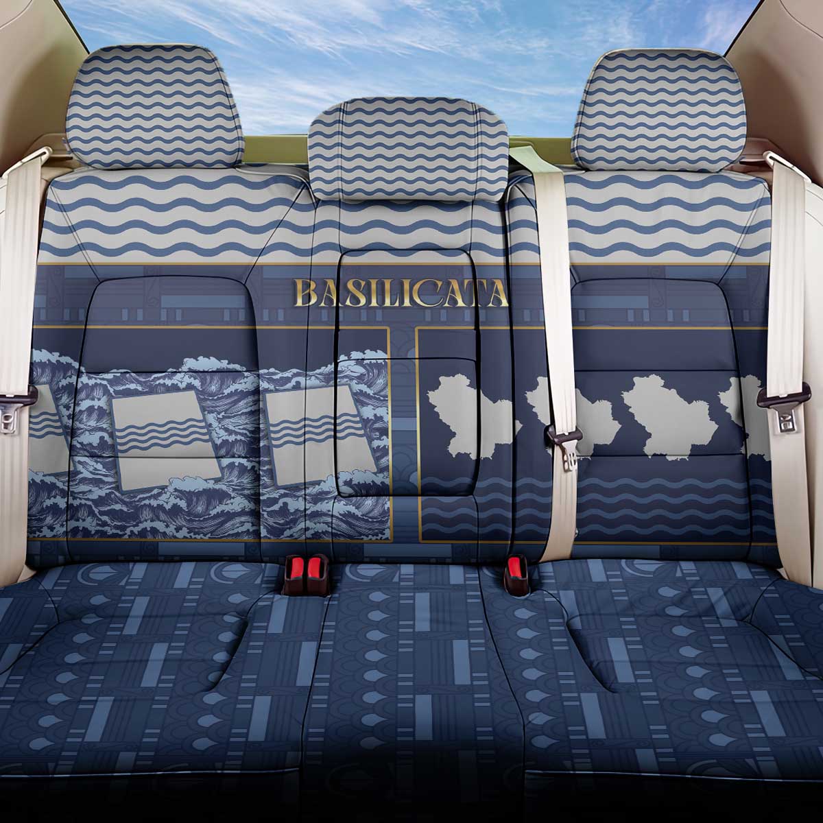 Italy Basilicata Back Car Seat Cover Unique Style