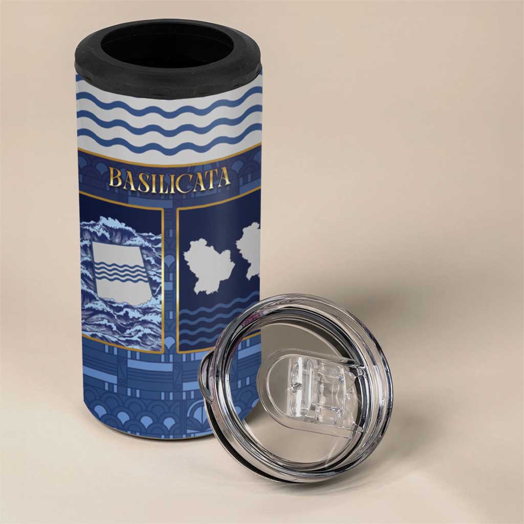 Personalized Italy Basilicata 4 in 1 Can Cooler Tumbler Unique Style