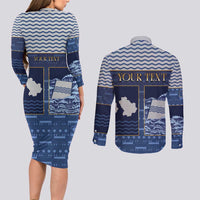 Personalized Italy Basilicata Couples Matching Long Sleeve Bodycon Dress and Long Sleeve Button Shirt Unique Style