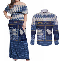 Personalized Italy Basilicata Couples Matching Off Shoulder Maxi Dress and Long Sleeve Button Shirt Unique Style
