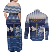 Personalized Italy Basilicata Couples Matching Off Shoulder Maxi Dress and Long Sleeve Button Shirt Unique Style