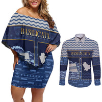 Personalized Italy Basilicata Couples Matching Off Shoulder Short Dress and Long Sleeve Button Shirt Unique Style