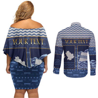 Personalized Italy Basilicata Couples Matching Off Shoulder Short Dress and Long Sleeve Button Shirt Unique Style