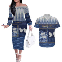 Personalized Italy Basilicata Couples Matching Off The Shoulder Long Sleeve Dress and Hawaiian Shirt Unique Style