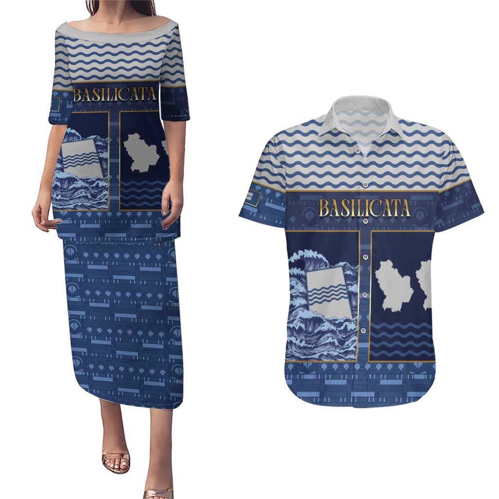 Personalized Italy Basilicata Couples Matching Puletasi and Hawaiian Shirt Unique Style