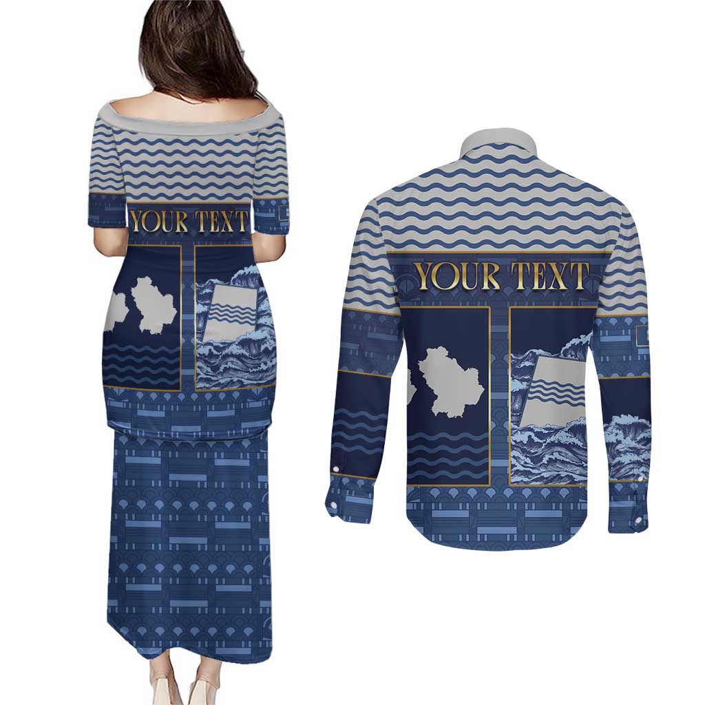 Personalized Italy Basilicata Couples Matching Puletasi and Long Sleeve Button Shirt Unique Style